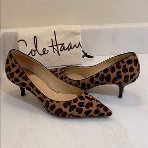Cole Haan leopard pumps
